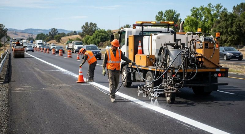 Asphalt Striping in Los Angeles, CA