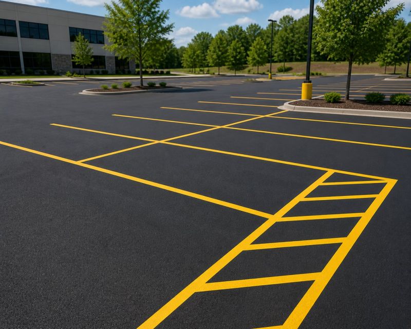 Commercial Asphalt Painting in Gwinnett County, GA