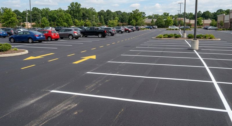 Concrete Parking Lot Striping in Katy, TX