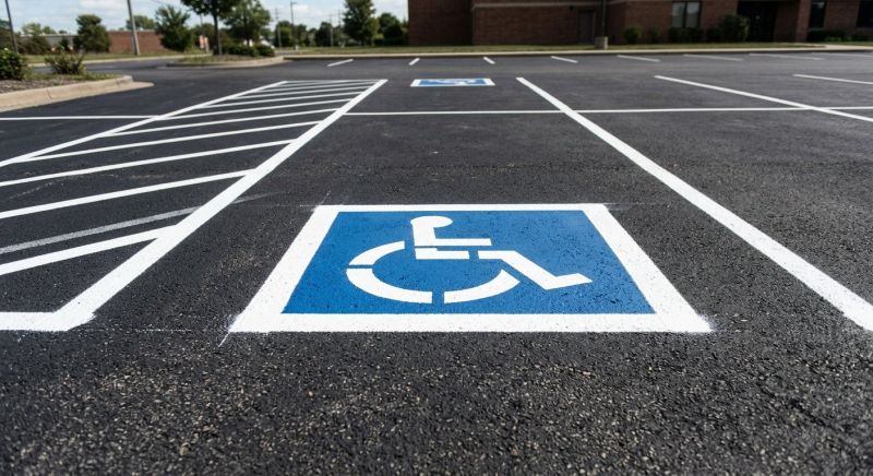 Disability Parking Marking in Los Angeles, CA