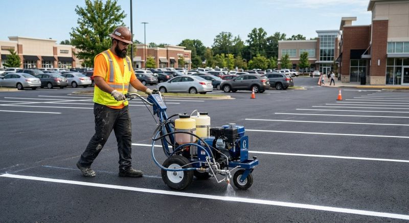 Asphalt Striping in Gwinnett County, GA