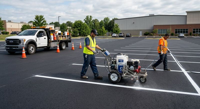 Asphalt Striping in Katy, TX