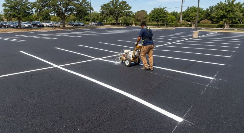 Church Parking Lot Striping in Canton, GA