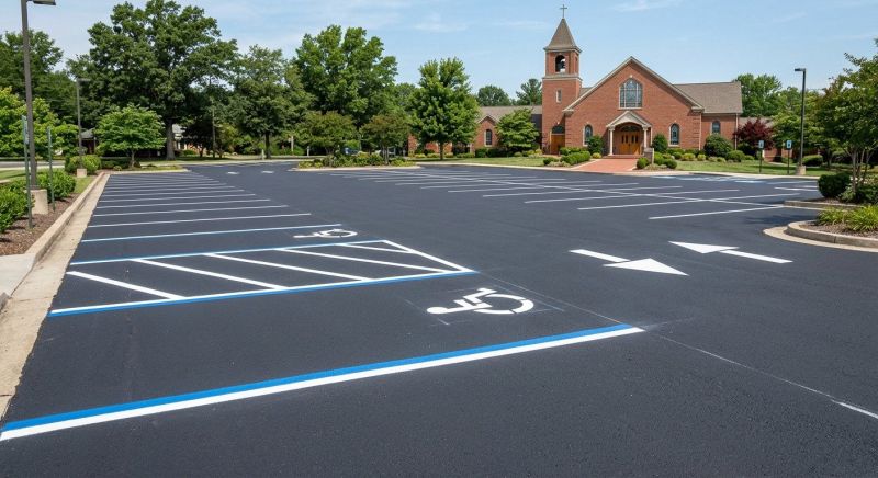 Church Parking Lot Striping in Los Angeles, CA