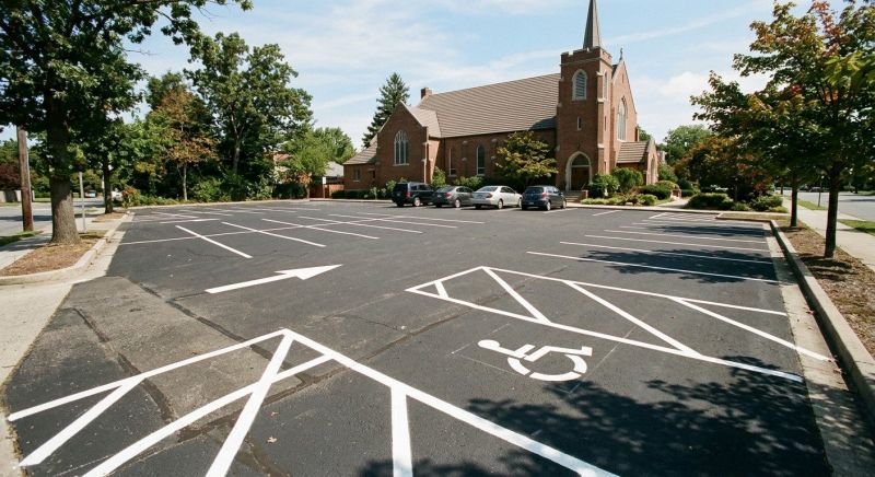 Church Parking Lot Striping in Savannah, GA