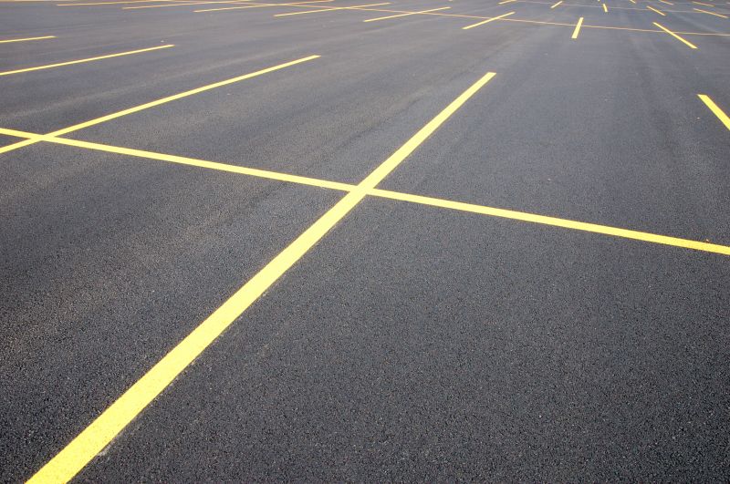 Vibrant Parking Lot Markings