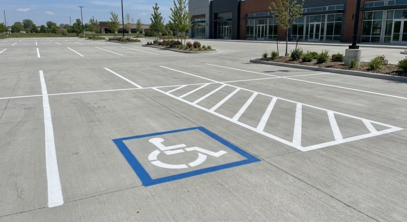 Parking Garage Striping in Roswell, GA